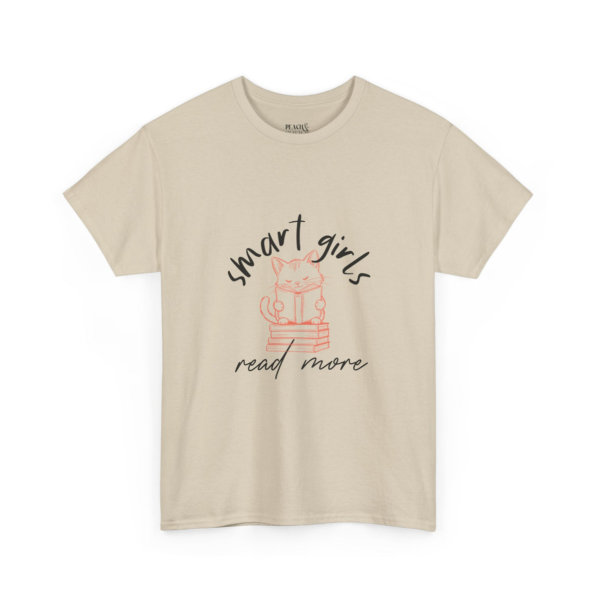 Smart Girls Read More | Cat | Book Lover | T-Shirt