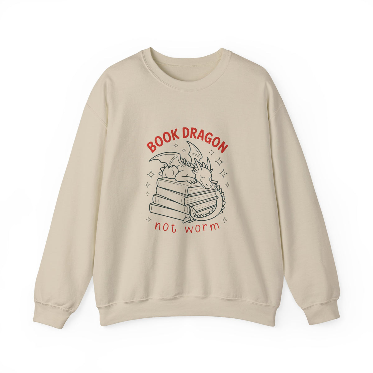Book Dragon Not Worm | Book Lover | Crewneck