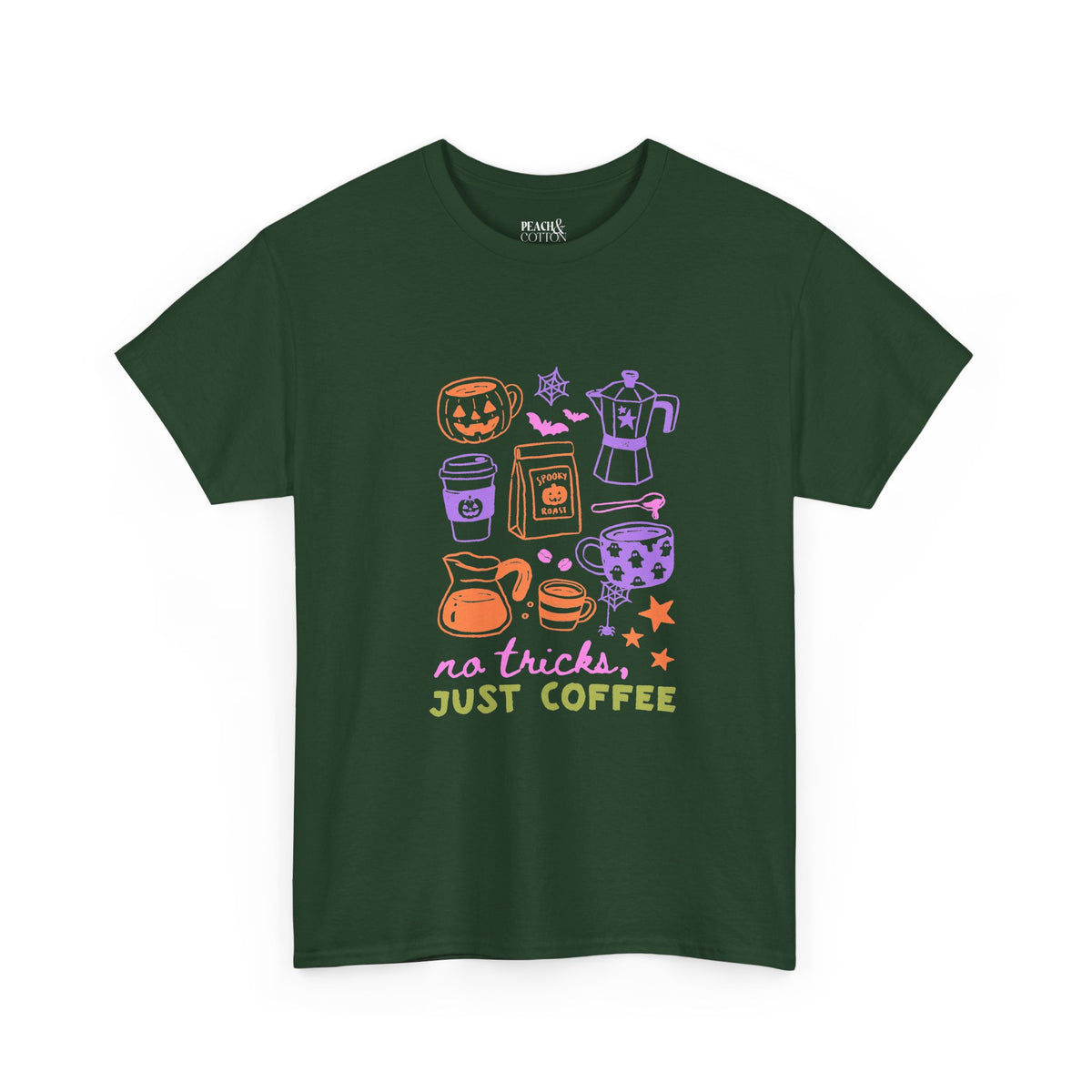 No Tricks Just Coffee | Halloween Coffee | T-Shirt