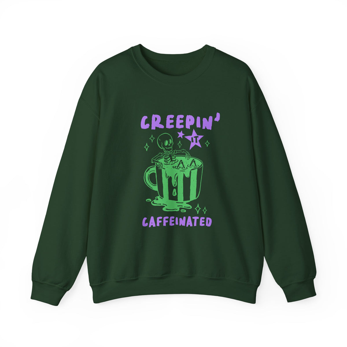 Creepin' It Caffeinated | Halloween Coffee | Crewneck