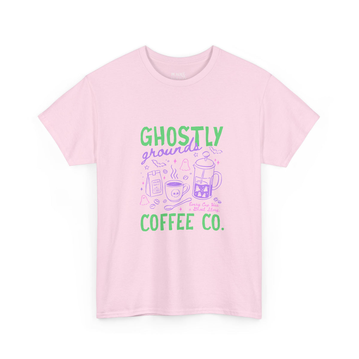 Ghostly Grounds Coffee Co. | Halloween Coffee | T-Shirt