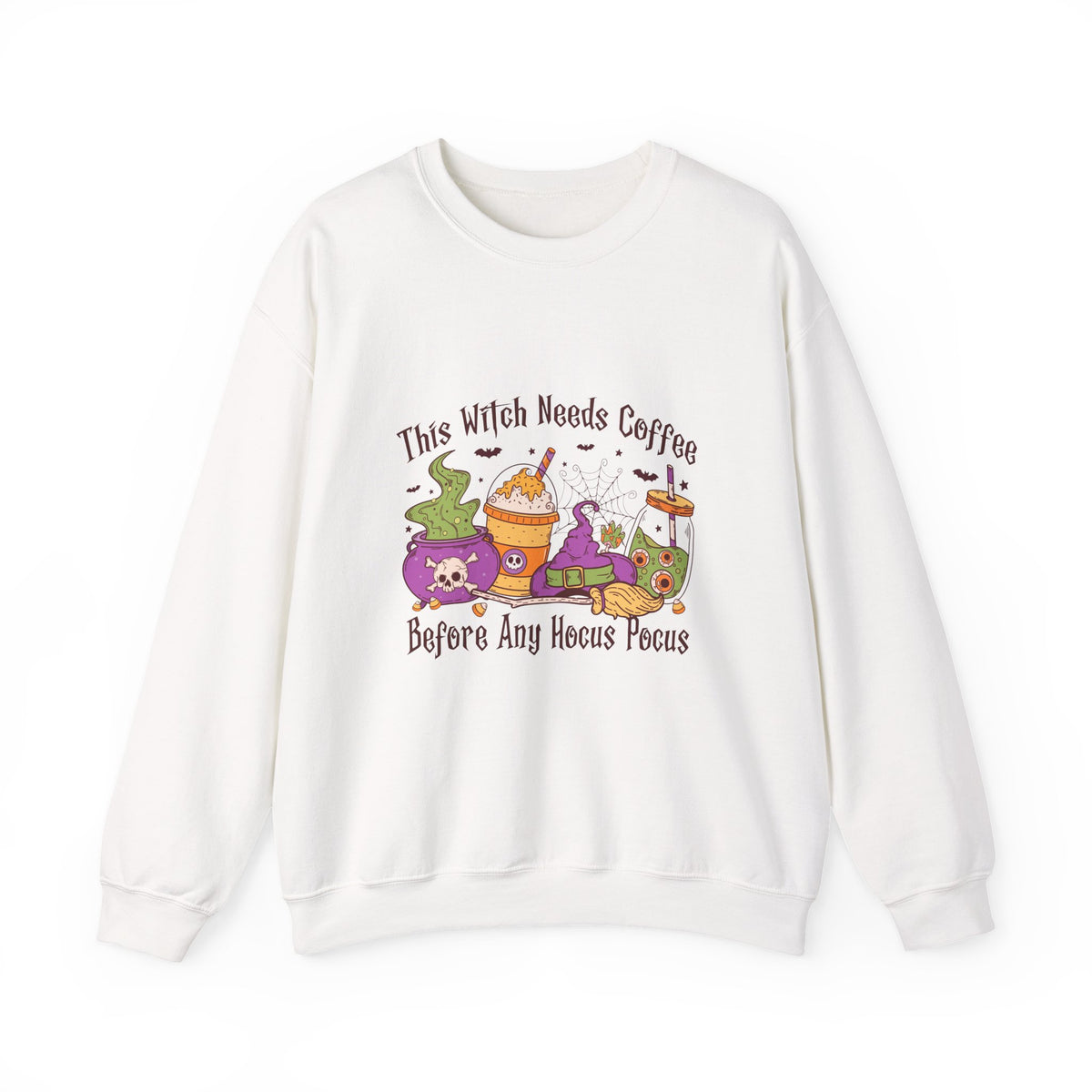 This Witch Needs Coffee | Halloween | Crewneck