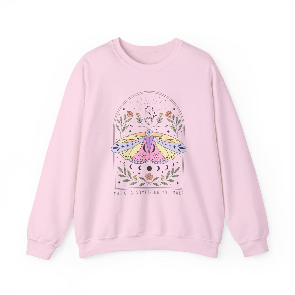 Magic Is Something You Make | Moth Buttefly | Summer | Crewneck