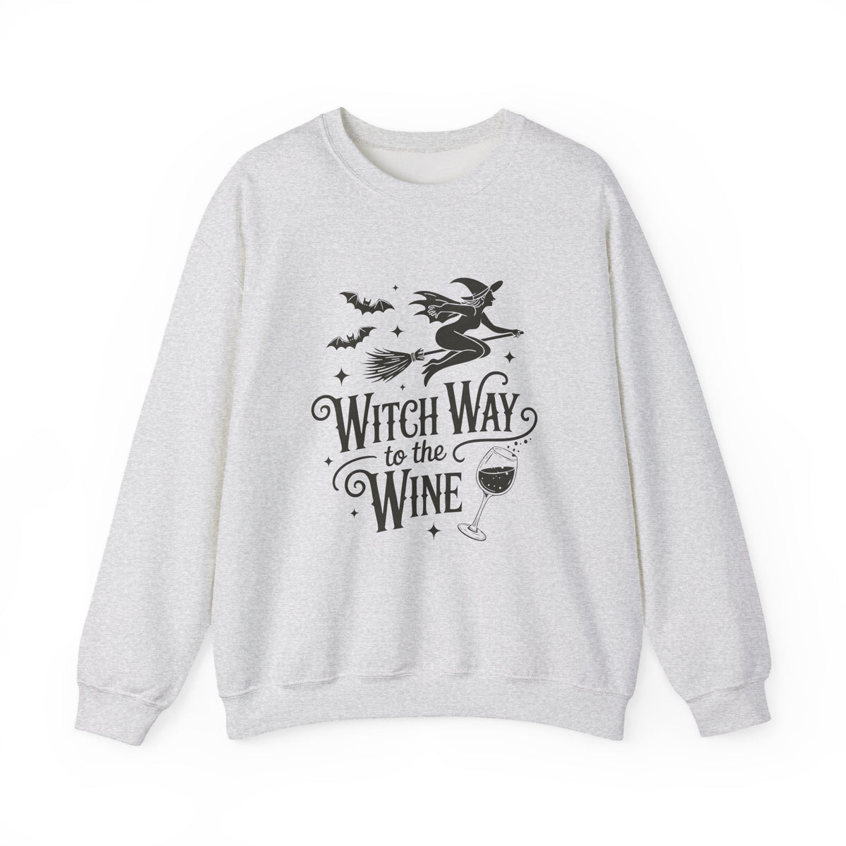Witch Way To The Wine | Halloween | Crewneck