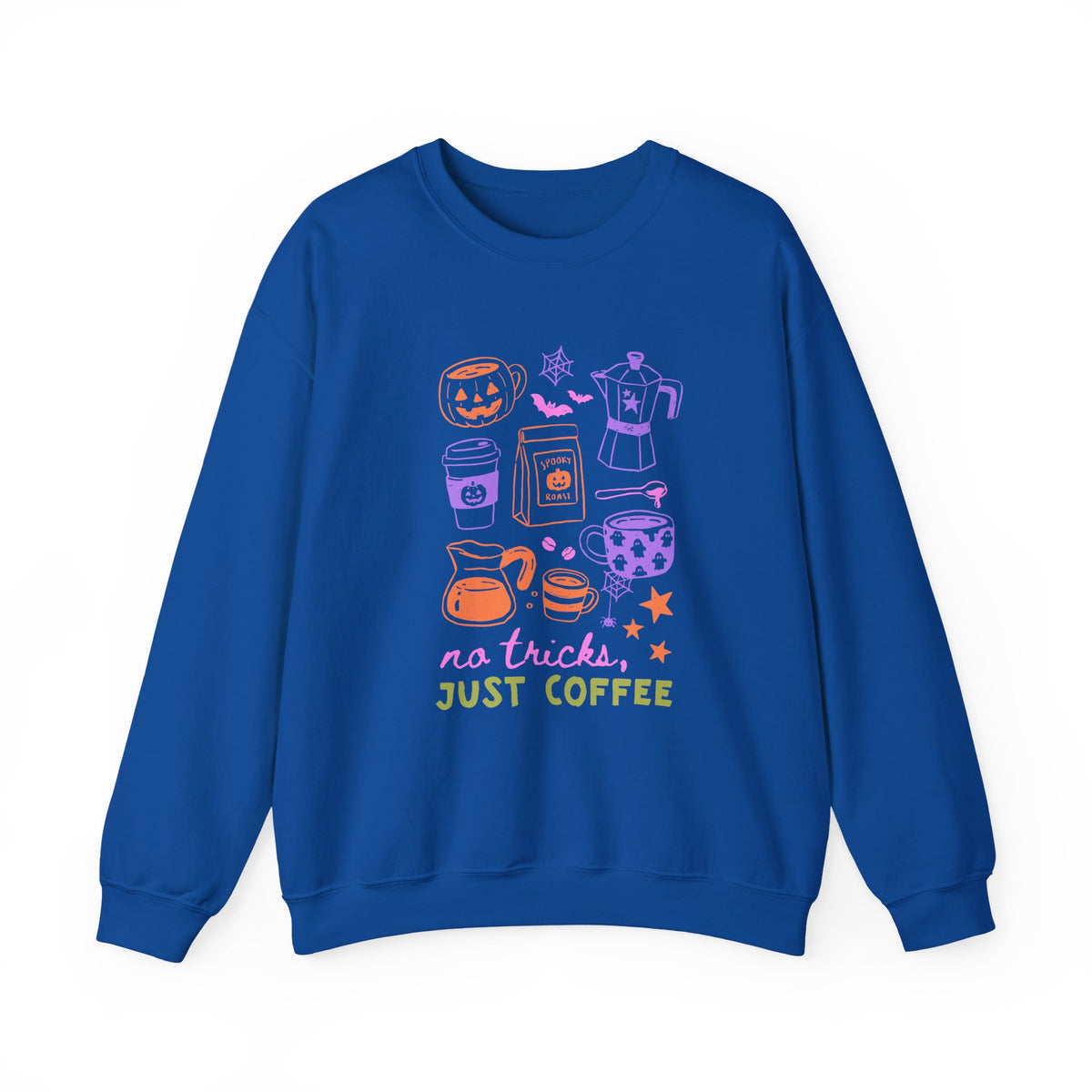 No Trick Just Coffee | Halloween Coffee | Crewneck