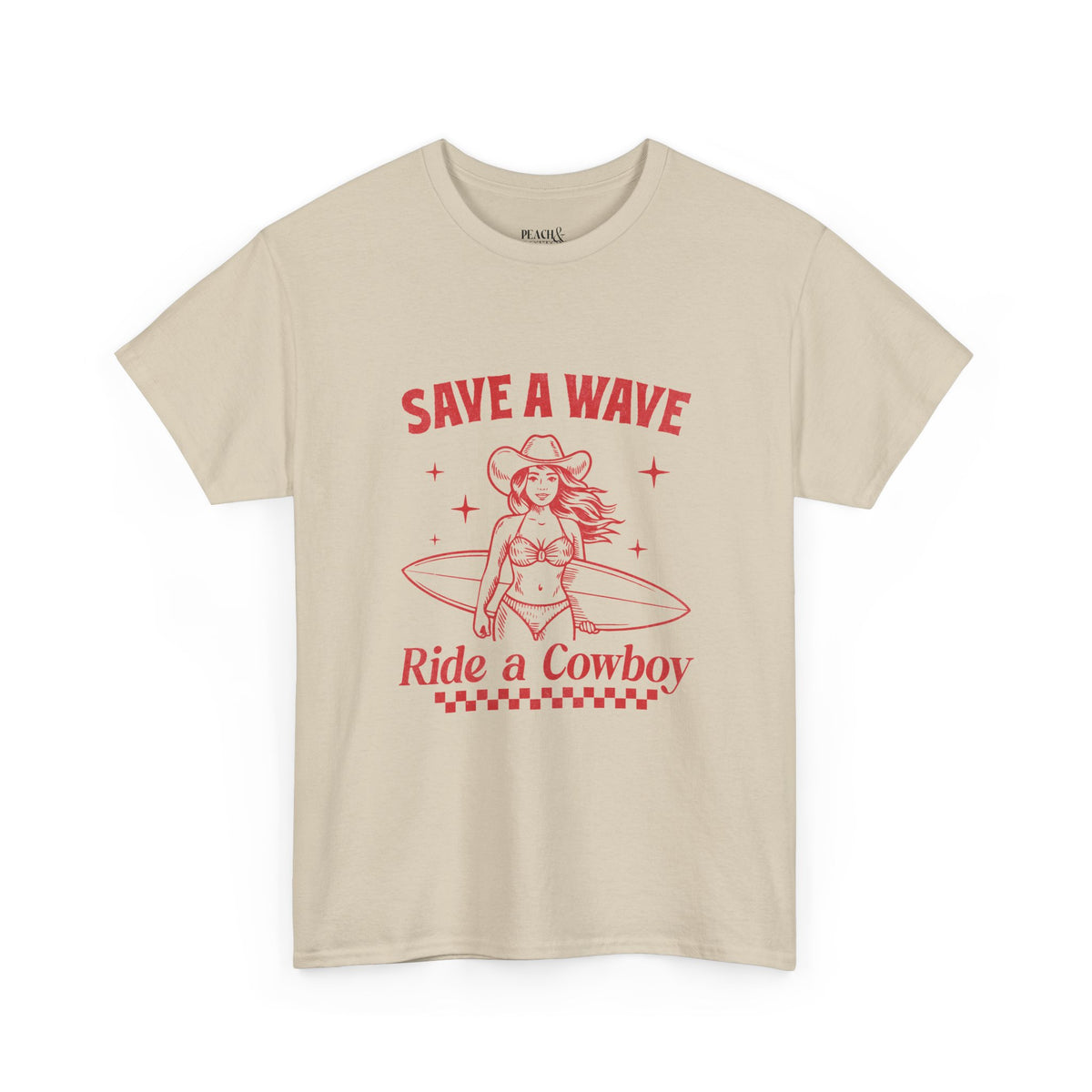 Save A Wave Ride A Cowboy | Salty Cowgirl | Summer | T-Shirt
