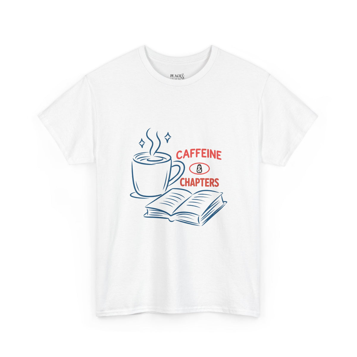 Caffeine & Chapters | Book Lover | T-Shirt