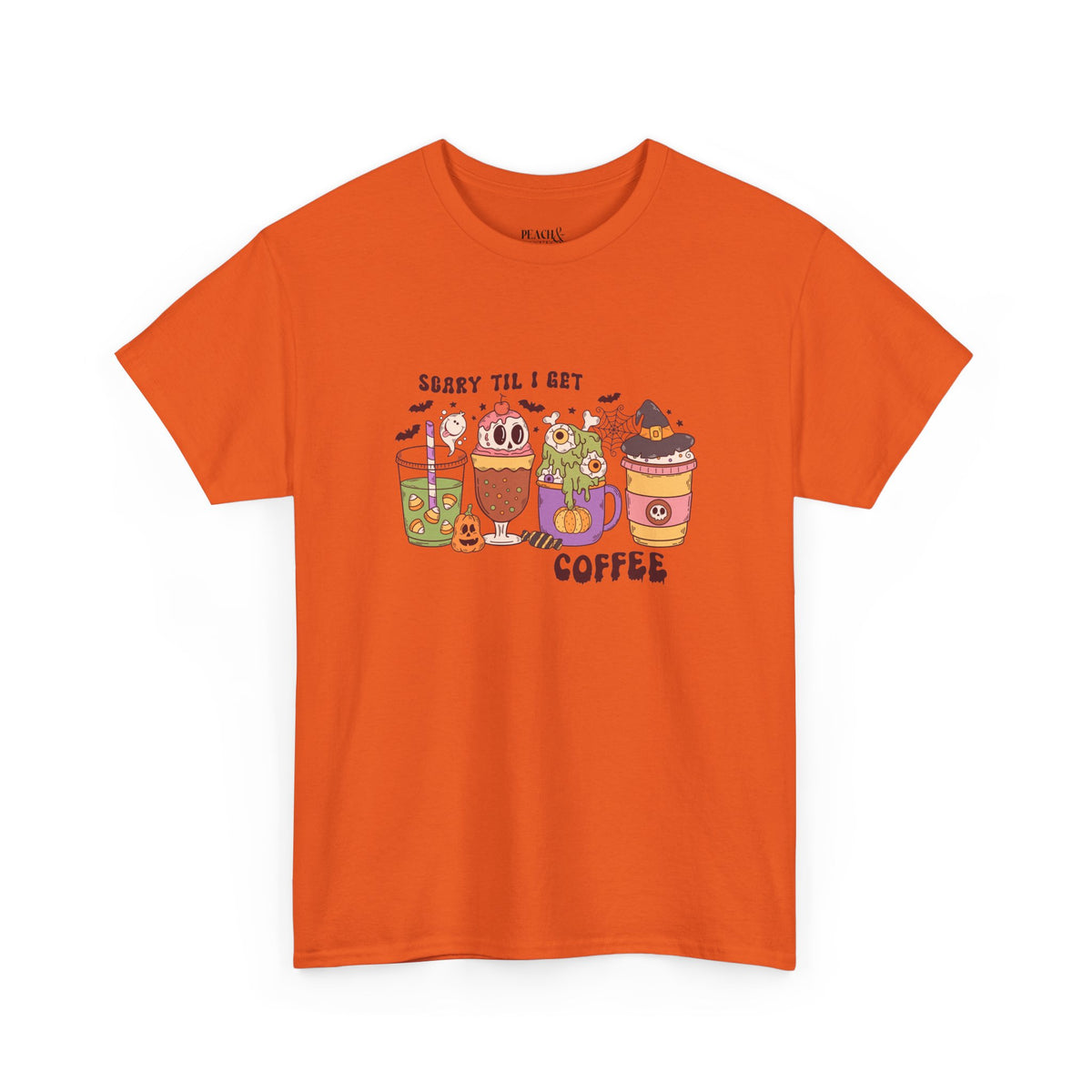 Scary Til I Get Coffee | Halloween | T-Shirt