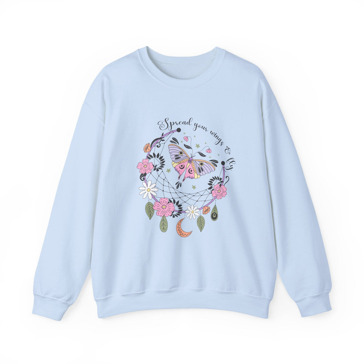 Spread Your Wings & Fly | Moth Buttefly | Summer | Crewneck
