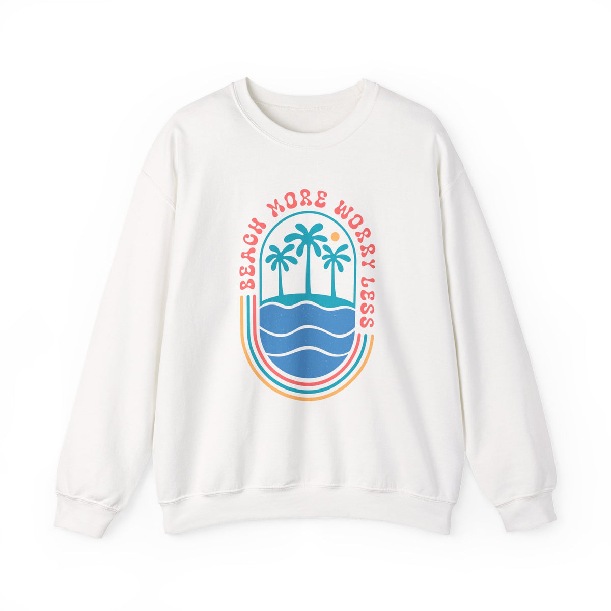 Beach More Worry Less | Summer Boho | Crewneck