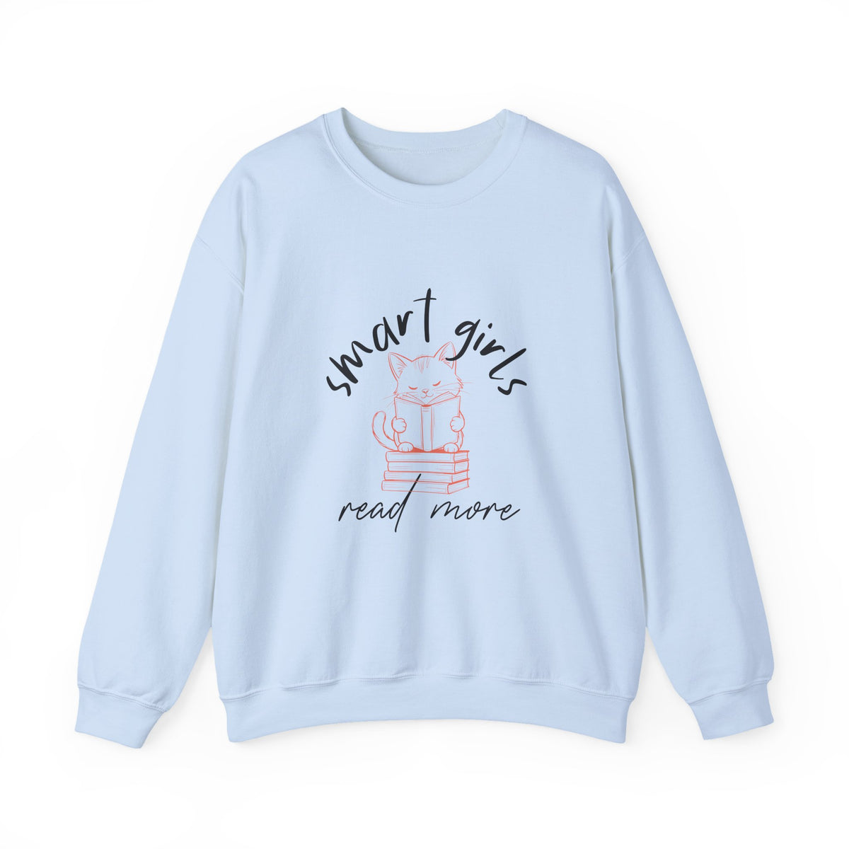 Smart Girls Read More | Cat | Book Lover | Crewneck
