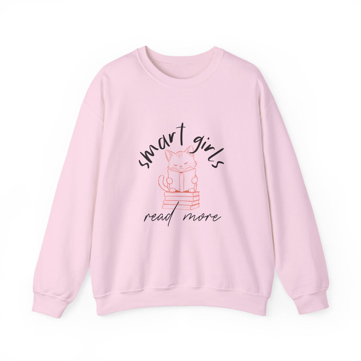 Smart Girls Read More | Cat | Book Lover | Crewneck