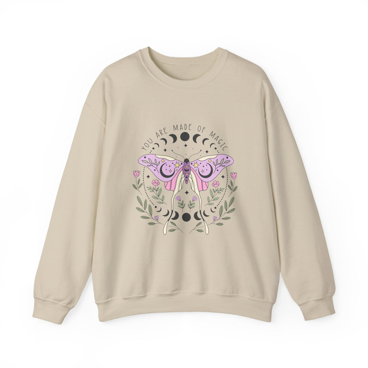 You Are Made Of Magic | Moth Buttefly | Summer | Crewneck