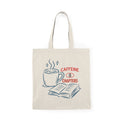Cafeine & Chapters | Book Lover | Tote Bag