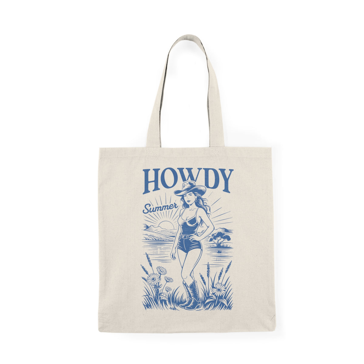 Howdy Summer | Salty Cowgirl | Summer | Tote Bag