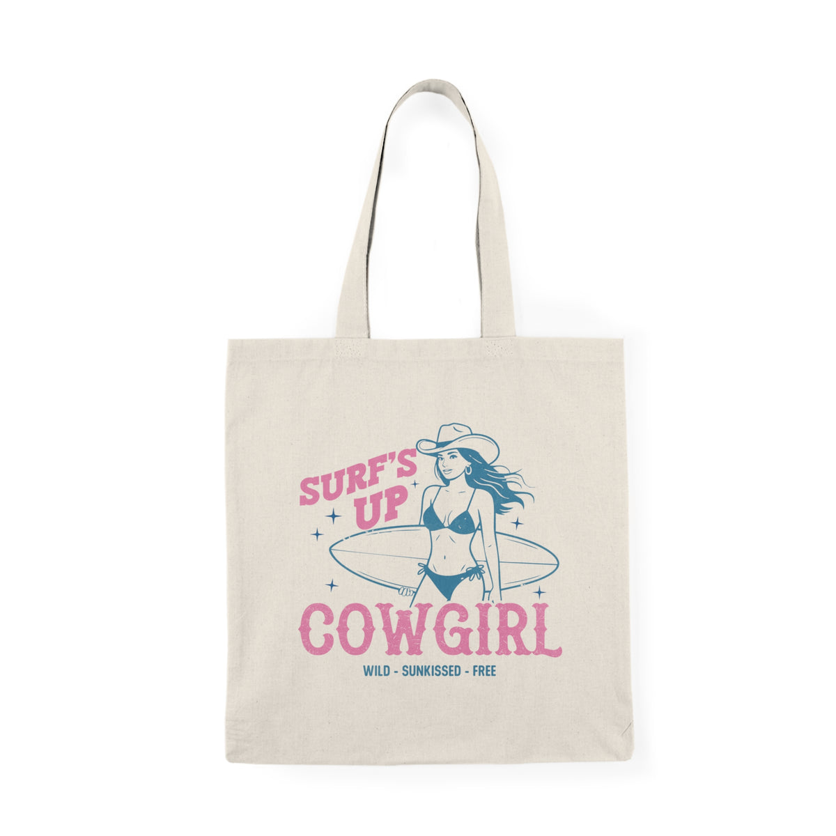 Surf's Up Cowgirl | Salty Cowgirl | Summer | Tote Bag