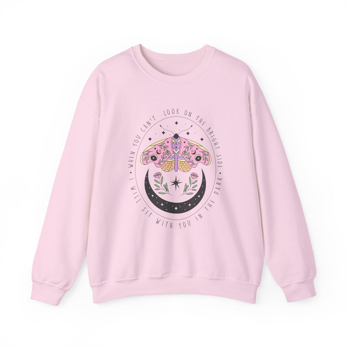 I Will Sit With You In The Dark | Moth Buttefly | Summer | Crewneck