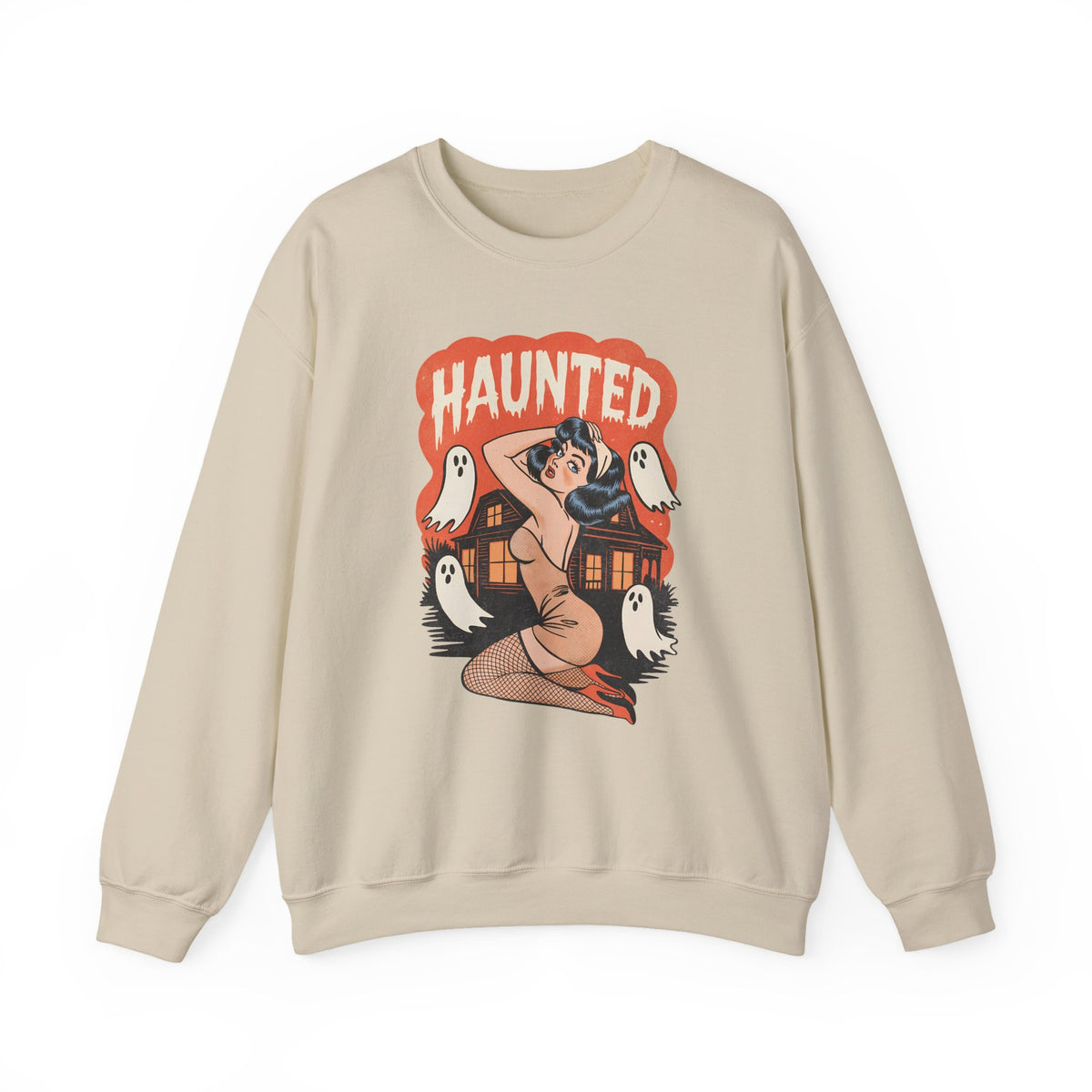 Haunted | Halloween | Crewneck