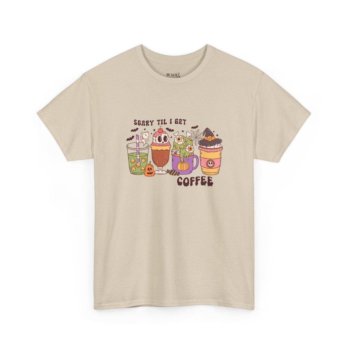 Scary Til I Get Coffee | Halloween | T-Shirt
