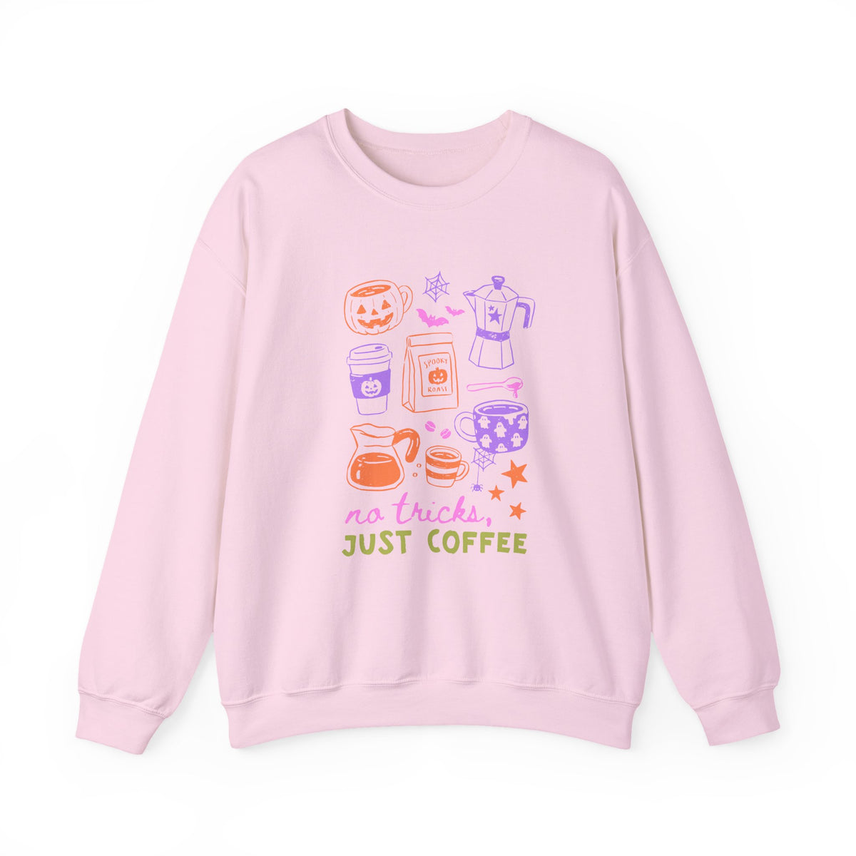 No Trick Just Coffee | Halloween Coffee | Crewneck