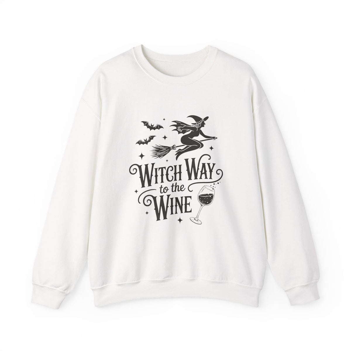 Witch Way To The Wine | Halloween | Crewneck