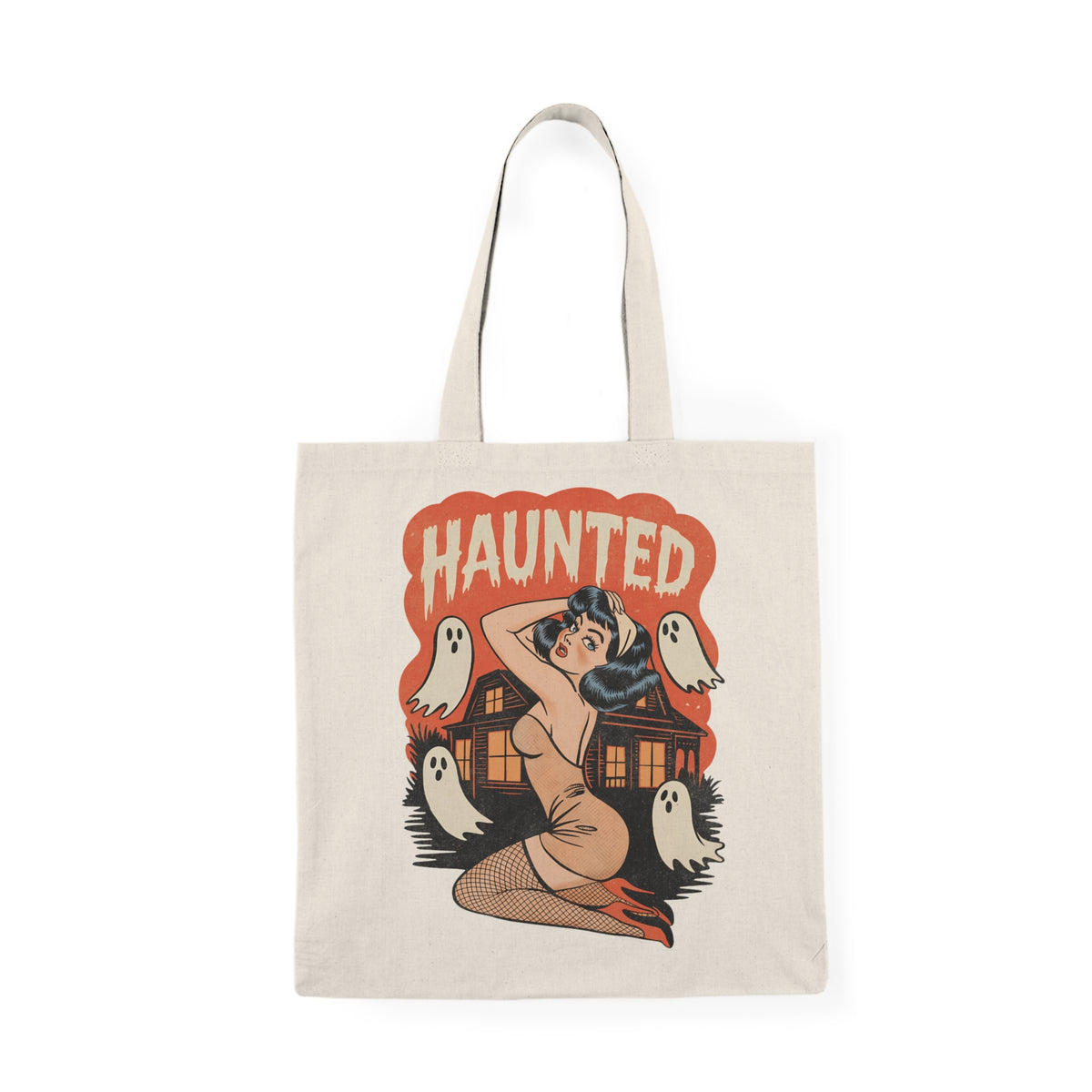 Haunted | Halloween | Tote Bag
