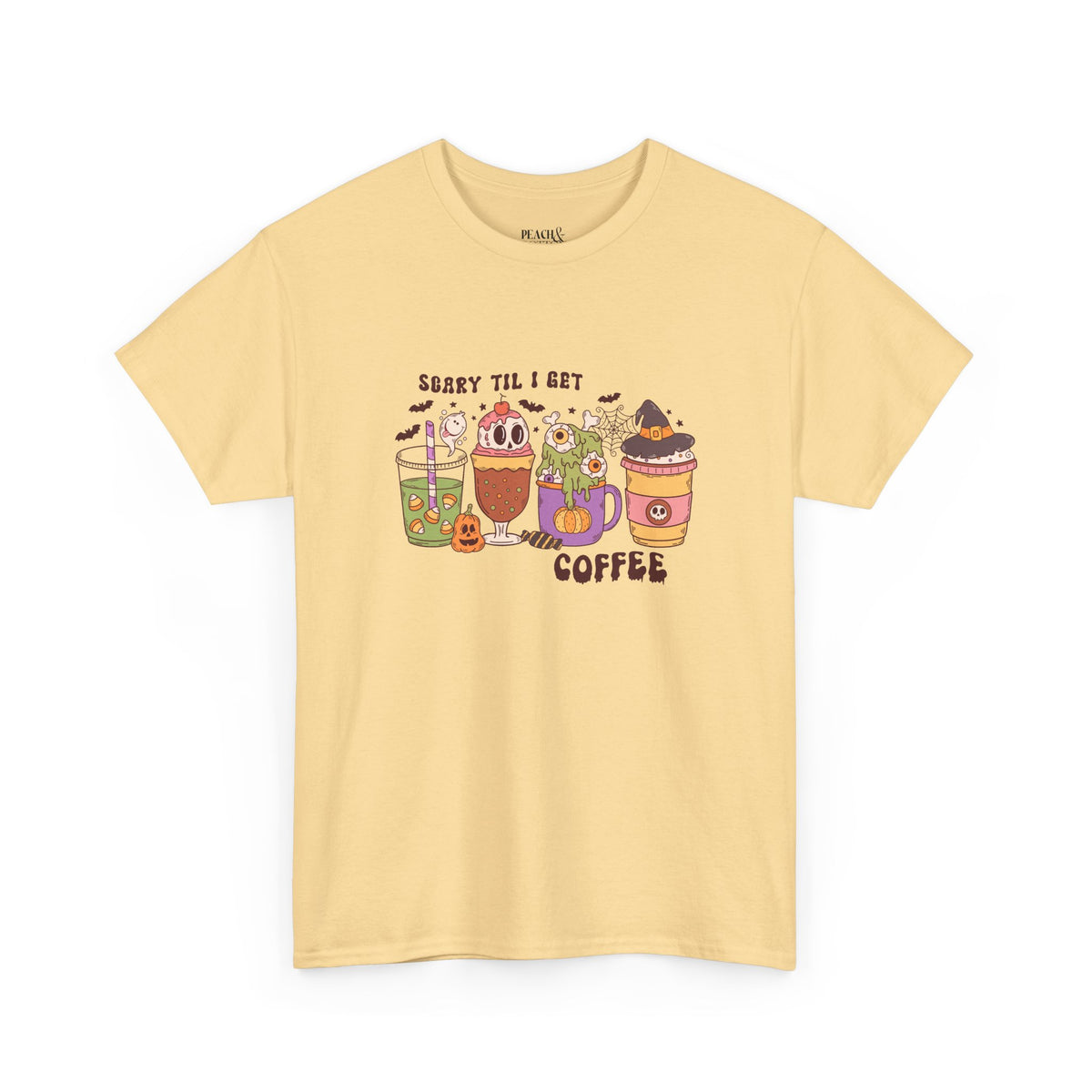 Scary Til I Get Coffee | Halloween | T-Shirt