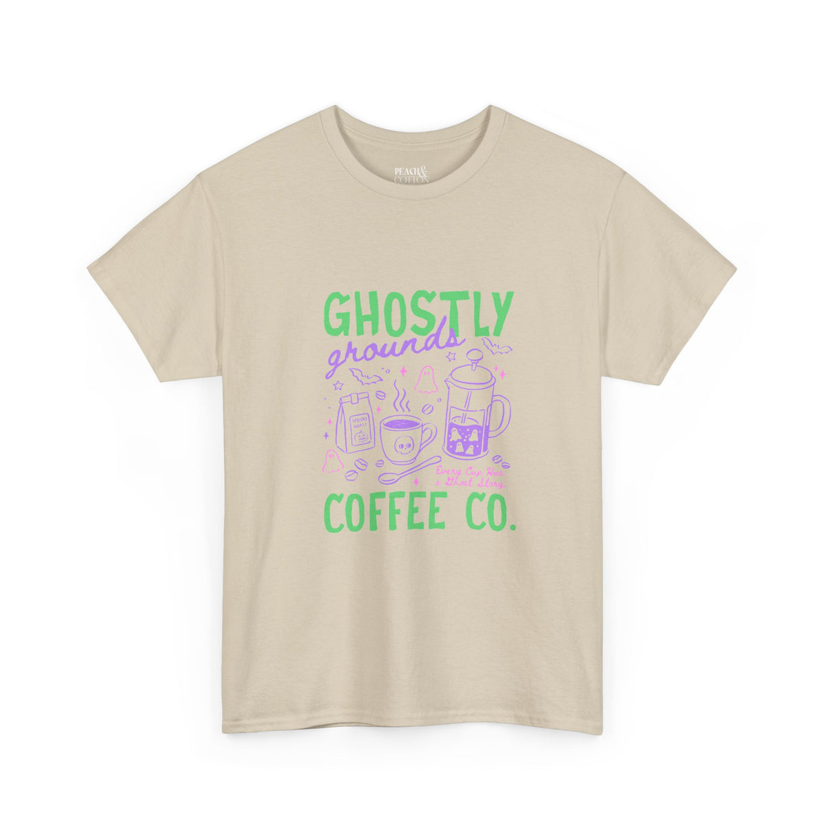 Ghostly Grounds Coffee Co. | Halloween Coffee | T-Shirt