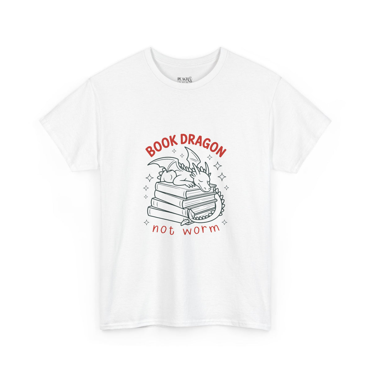 Book Dragon Not Worm | Book Lover | T-Shirt