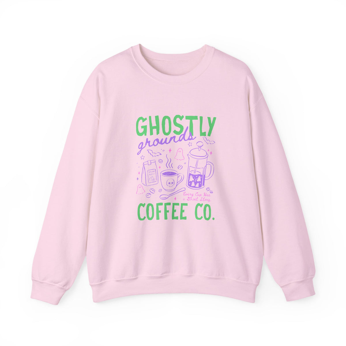 Ghostly Grounds Coffe Co. | Halloween Coffee | Crewneck