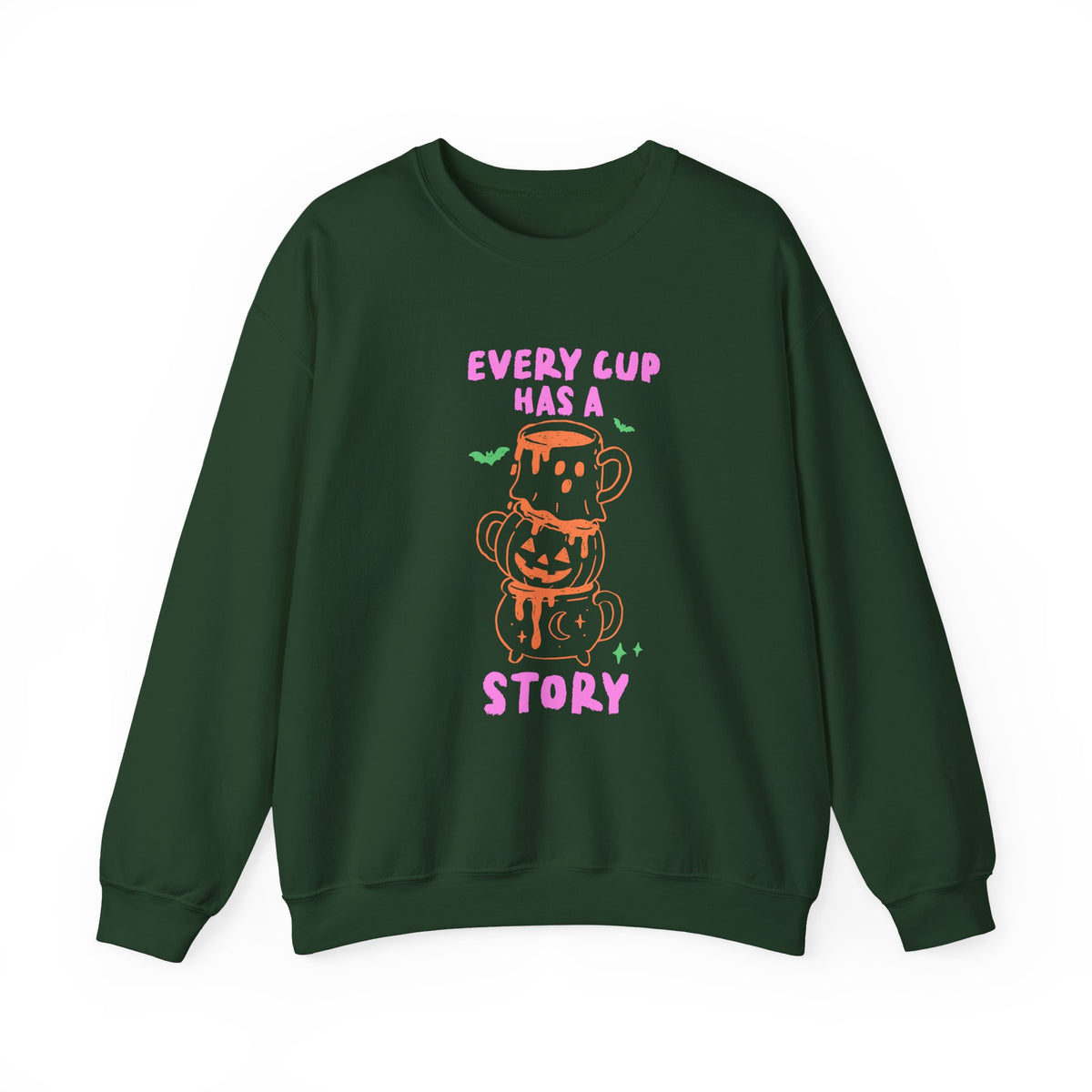 Every Cup Has A Story | Halloween Coffee | Crewneck