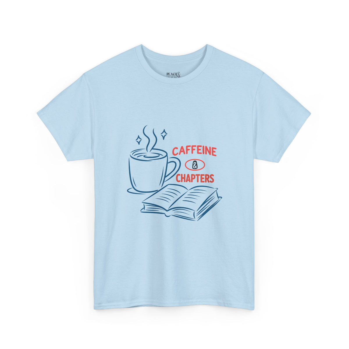 Caffeine & Chapters | Book Lover | T-Shirt