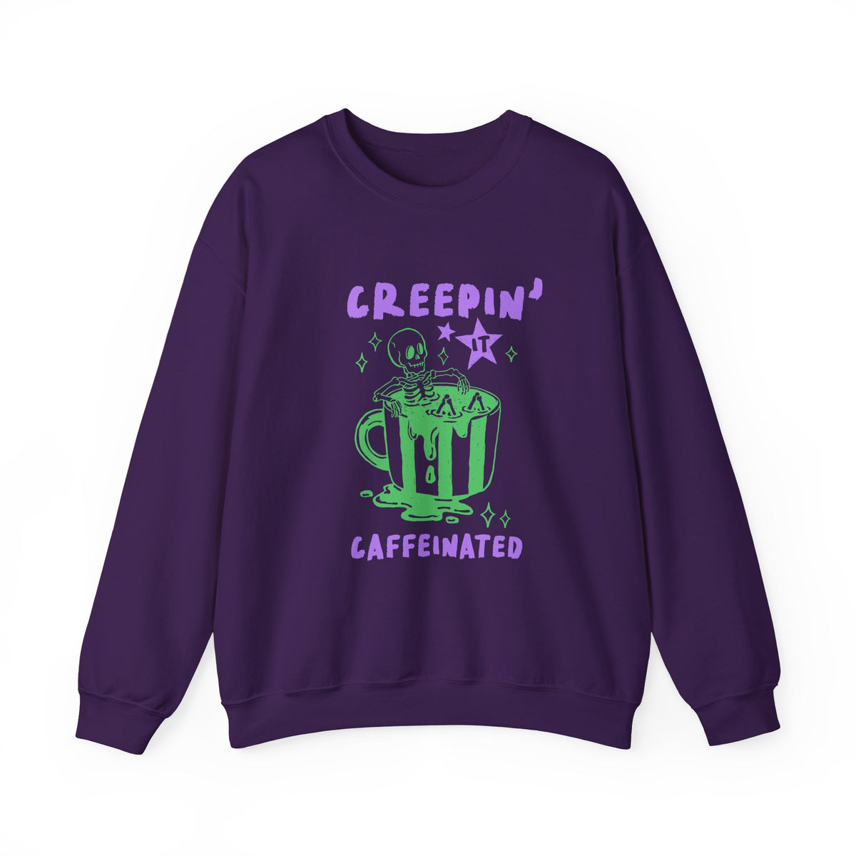 Creepin' It Caffeinated | Halloween Coffee | Crewneck