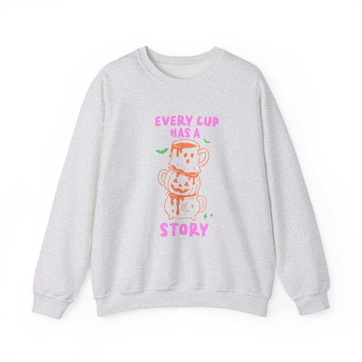 Every Cup Has A Story | Halloween Coffee | Crewneck