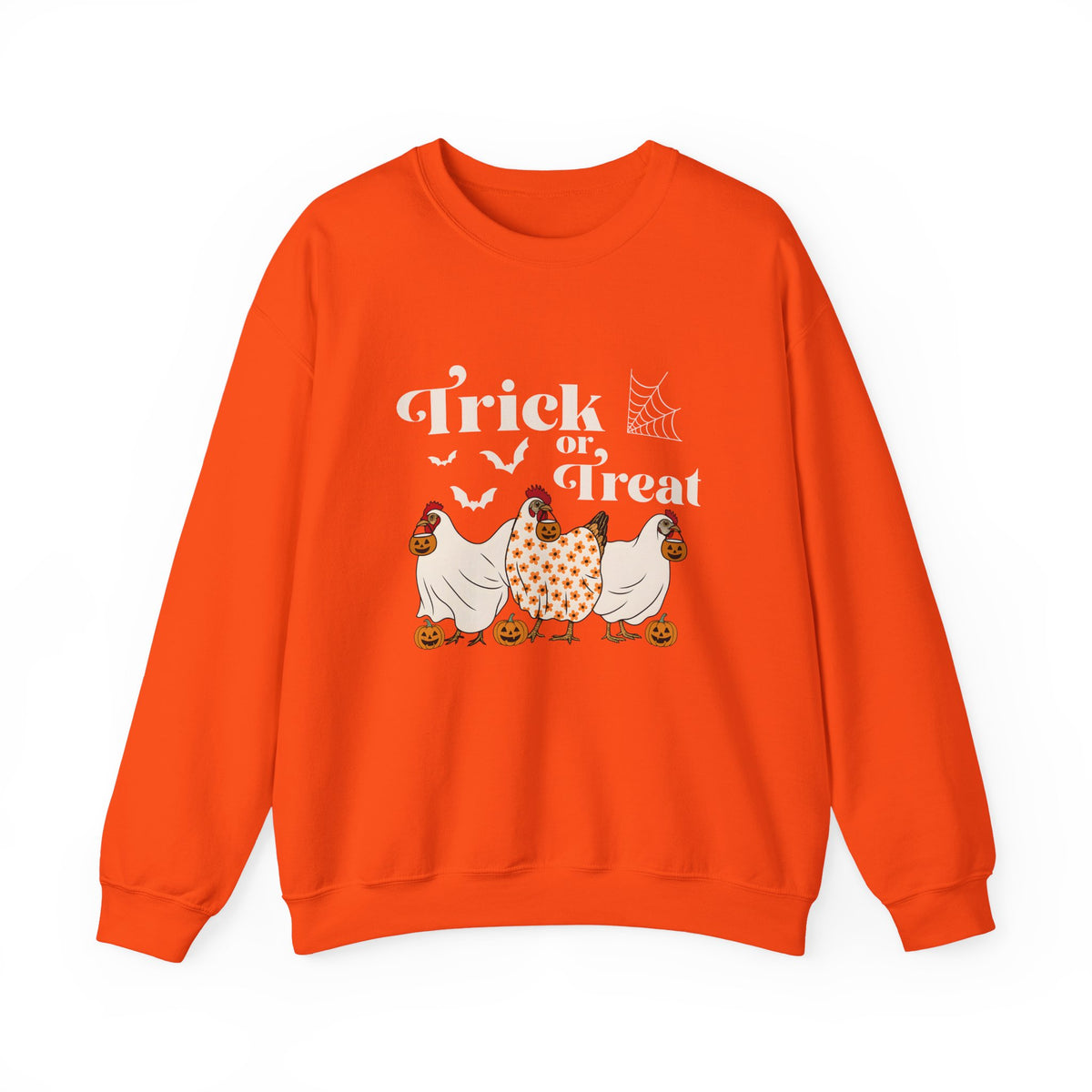 Trick Or Treat Chicken | Halloween | Crewneck