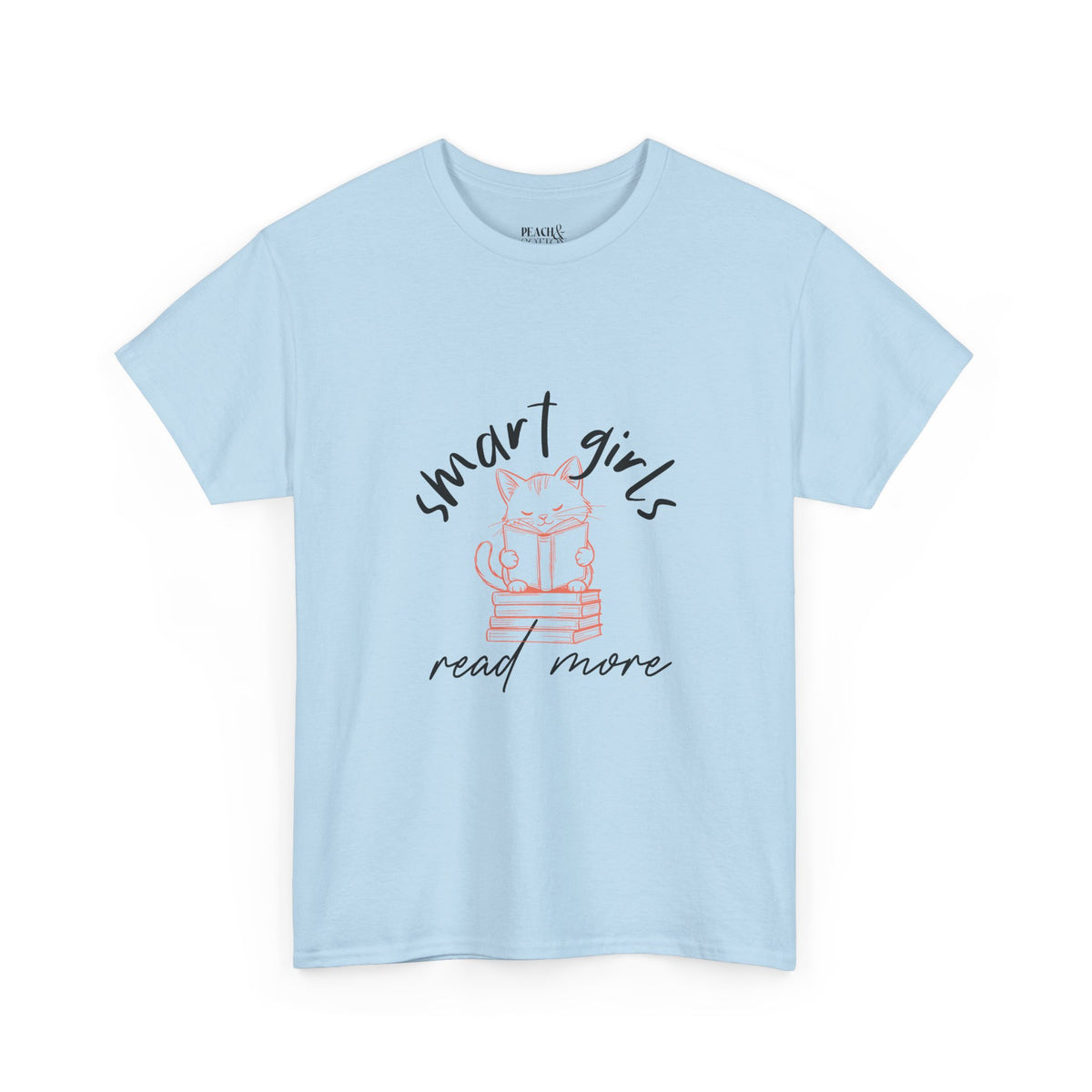 Smart Girls Read More | Cat | Book Lover | T-Shirt