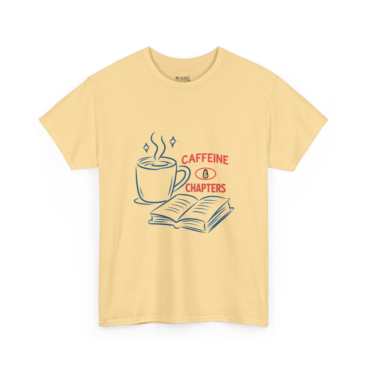 Caffeine & Chapters | Book Lover | T-Shirt