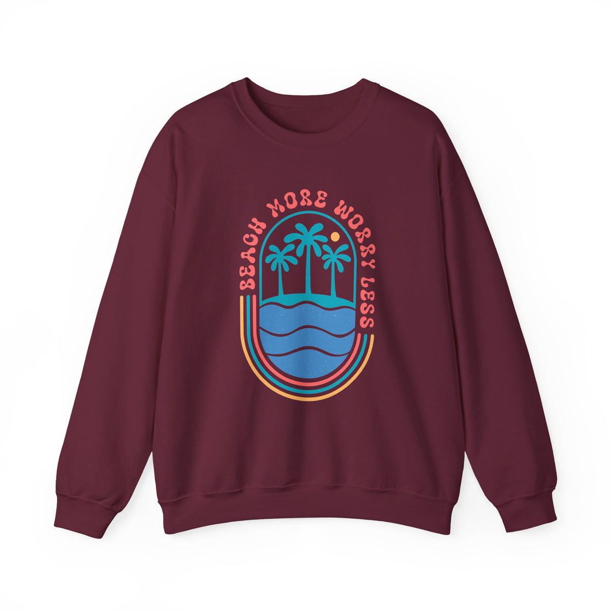 Beach More Worry Less | Summer Boho | Crewneck