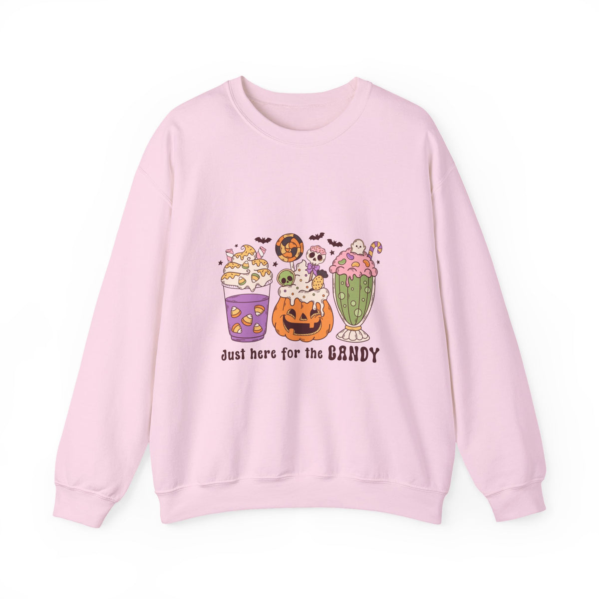 Just Here For The Candy | Halloween | Crewneck