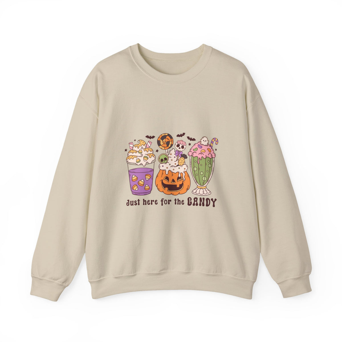 Just Here For The Candy | Halloween | Crewneck