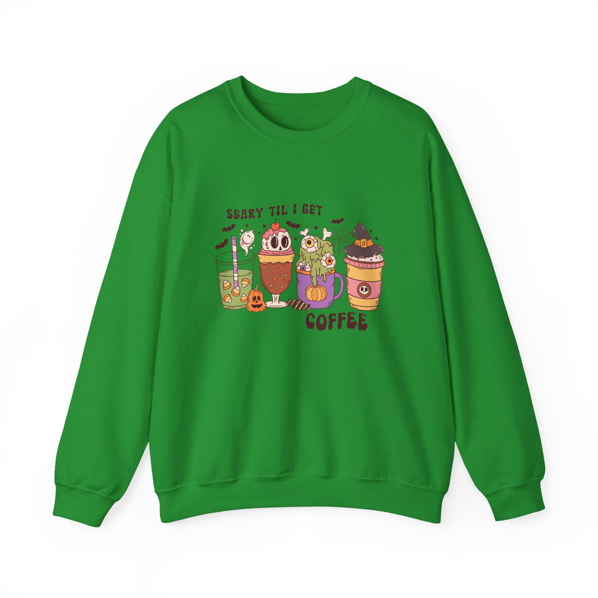 Scary Til I Get Coffee | Halloween | Crewneck