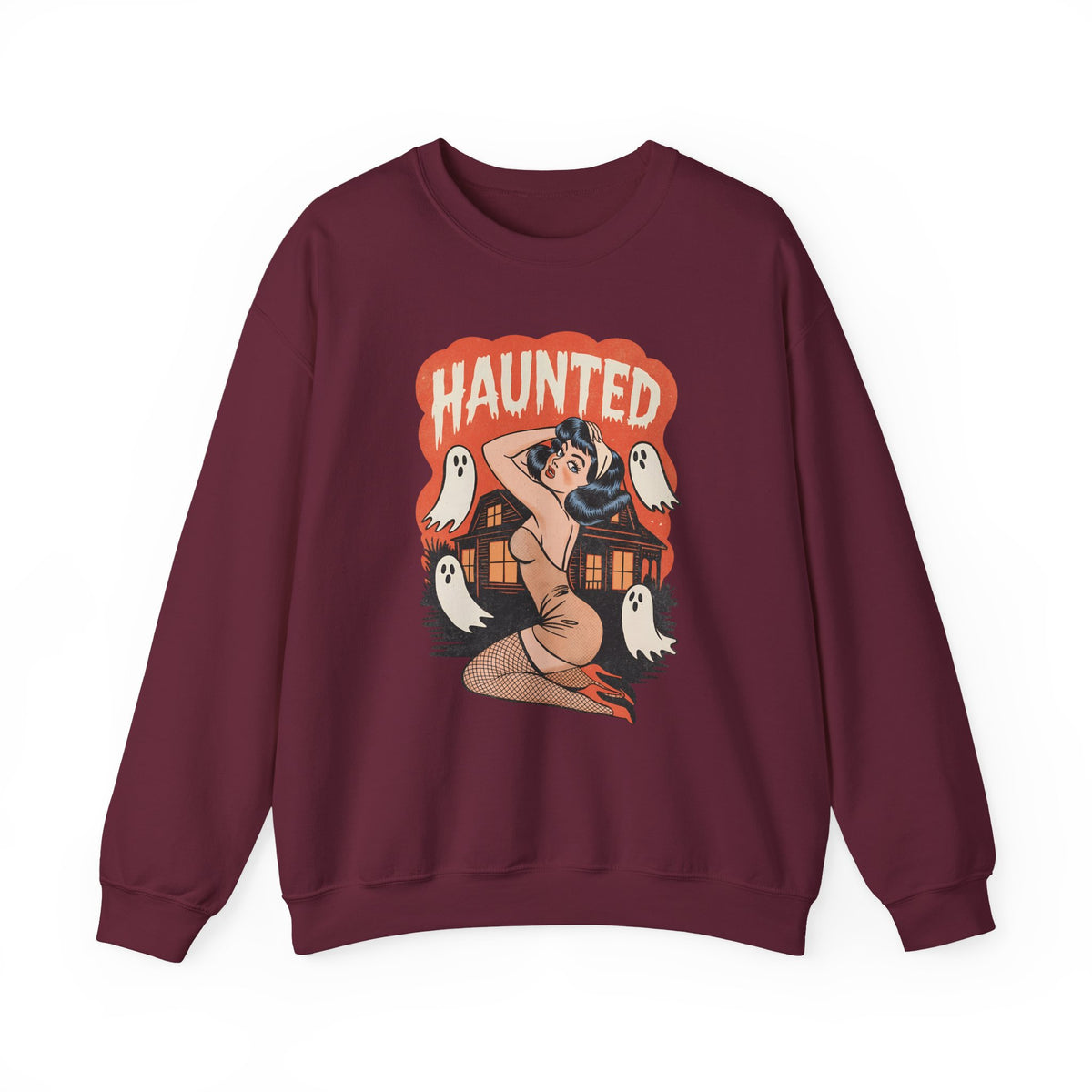 Haunted | Halloween | Crewneck