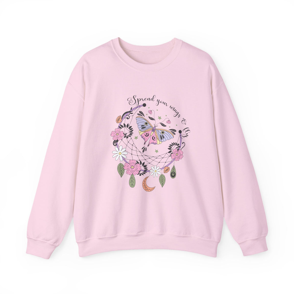 Spread Your Wings & Fly | Moth Buttefly | Summer | Crewneck
