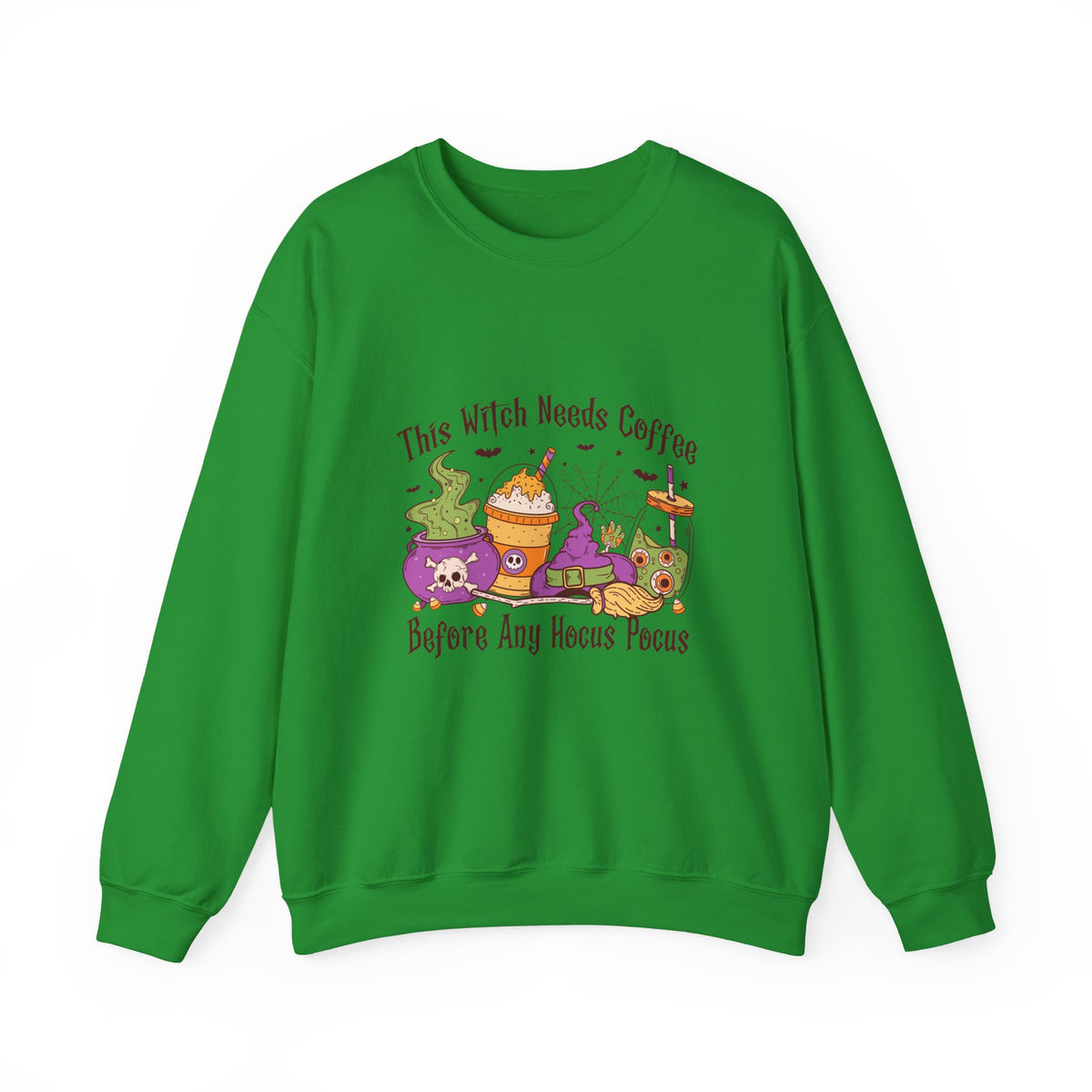 This Witch Needs Coffee | Halloween | Crewneck
