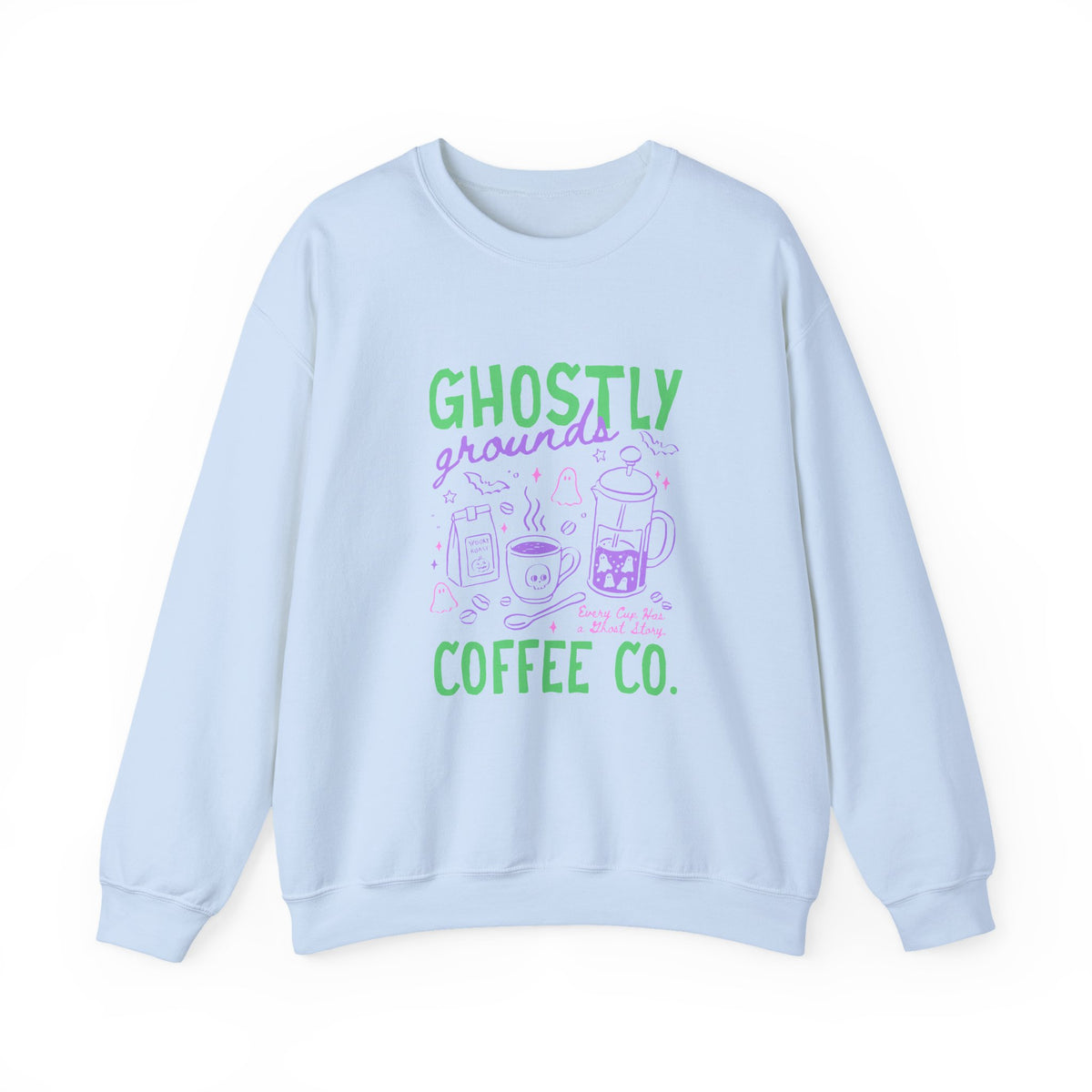 Ghostly Grounds Coffe Co. | Halloween Coffee | Crewneck