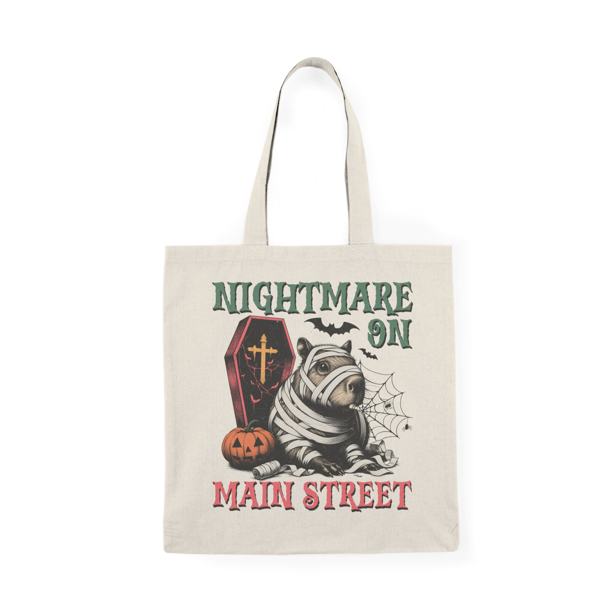 Nightmare On Main Street | Capybara | Halloween | Tote Bag