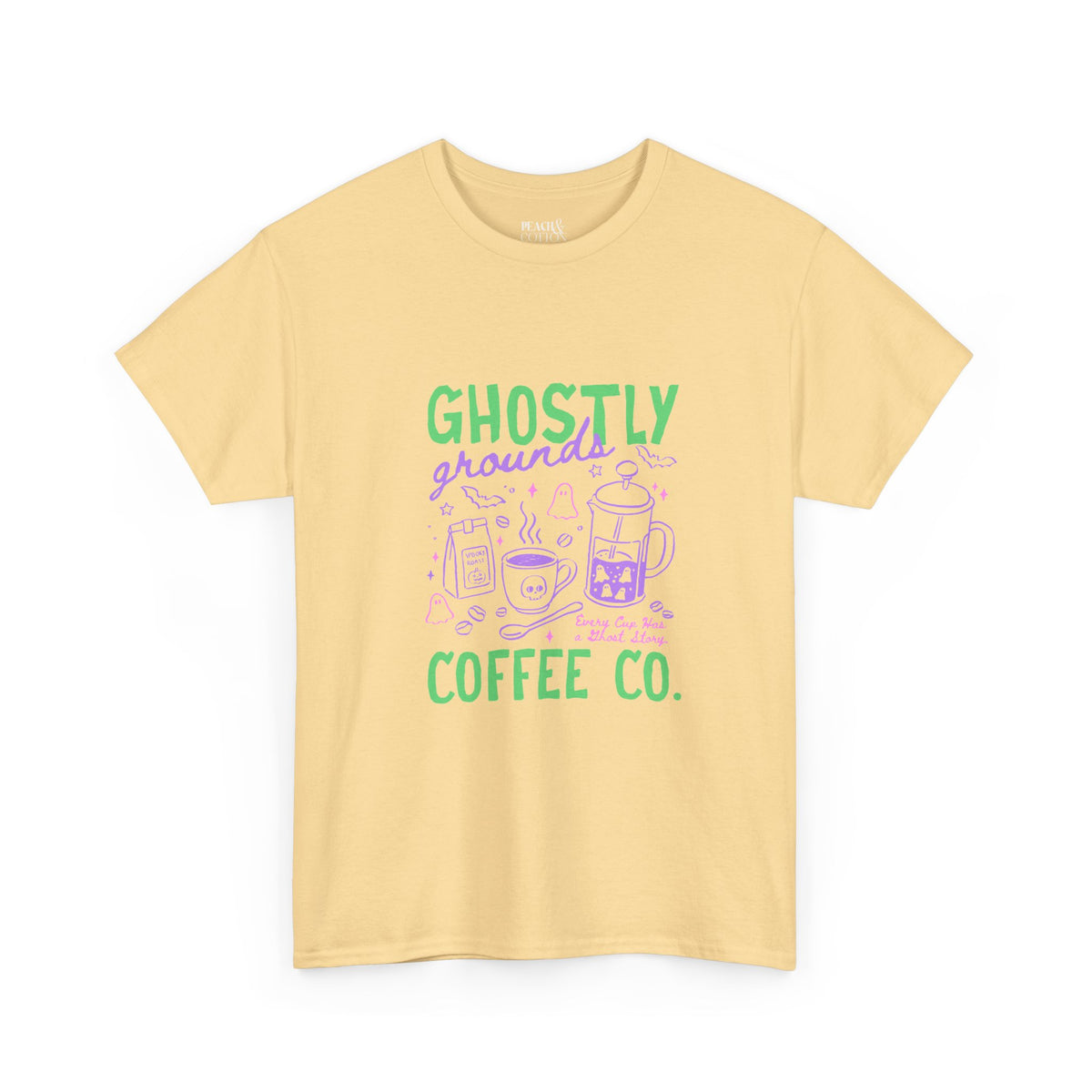 Ghostly Grounds Coffee Co. | Halloween Coffee | T-Shirt