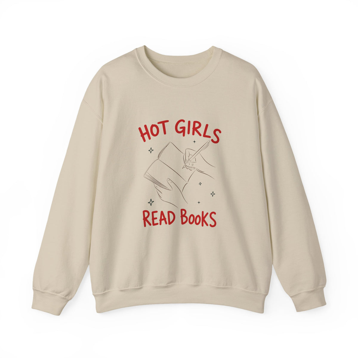 Hot Girls Read Books | Book Lover | Crewneck