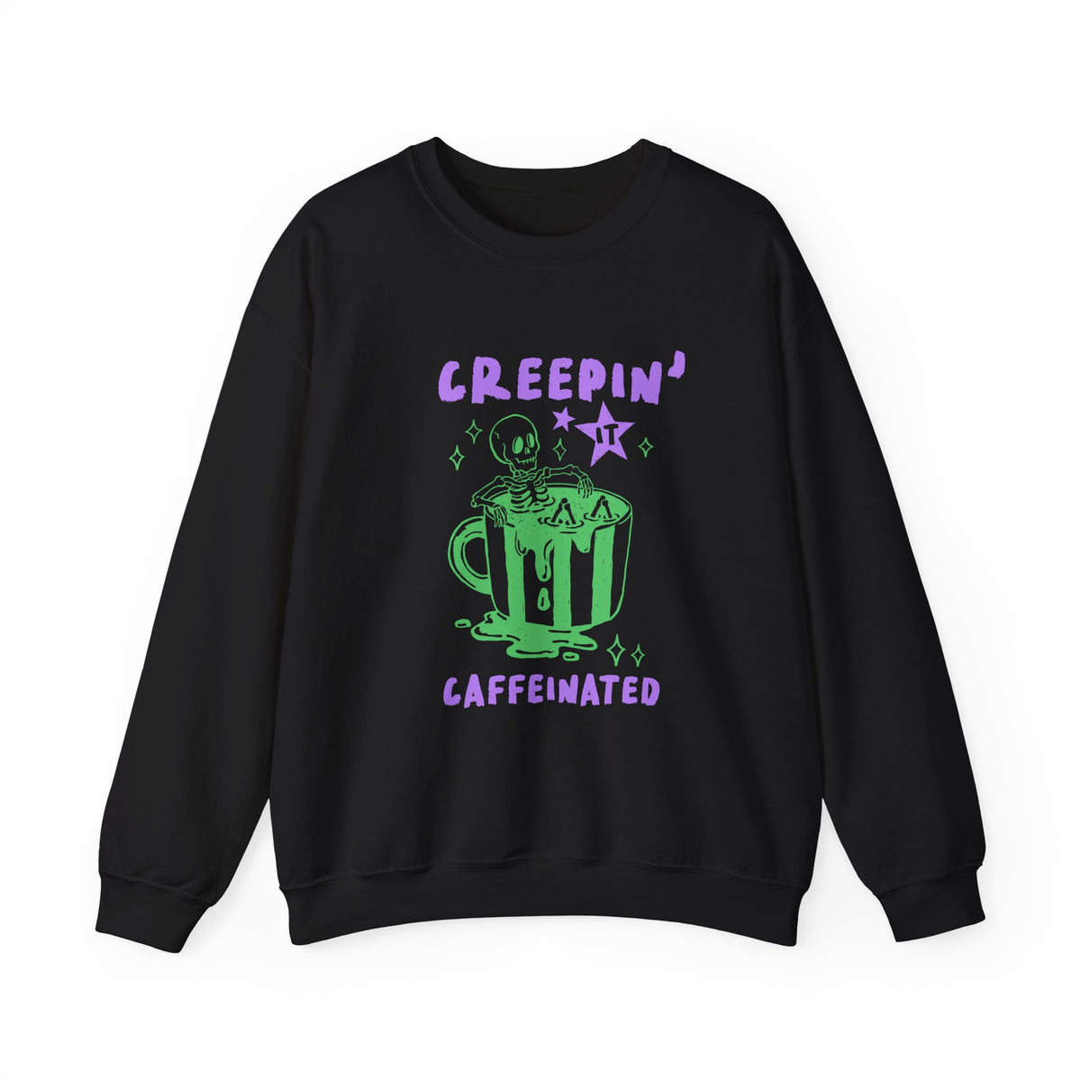 Creepin' It Caffeinated | Halloween Coffee | Crewneck