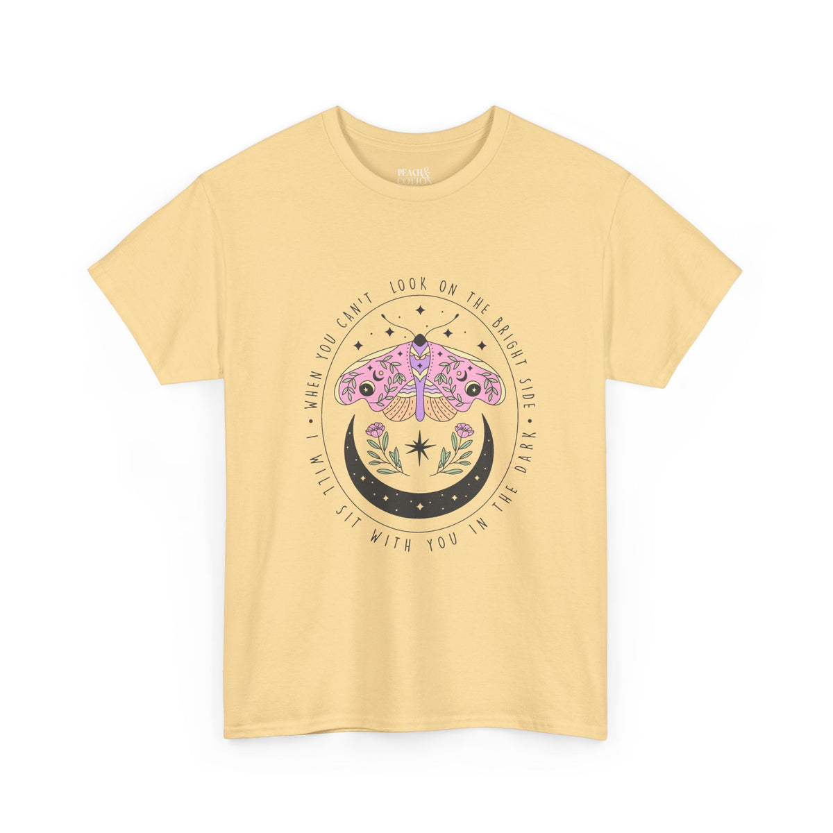 I Will Sit With You In The Dark | Moth Butterfly | Summer | T-Shirt